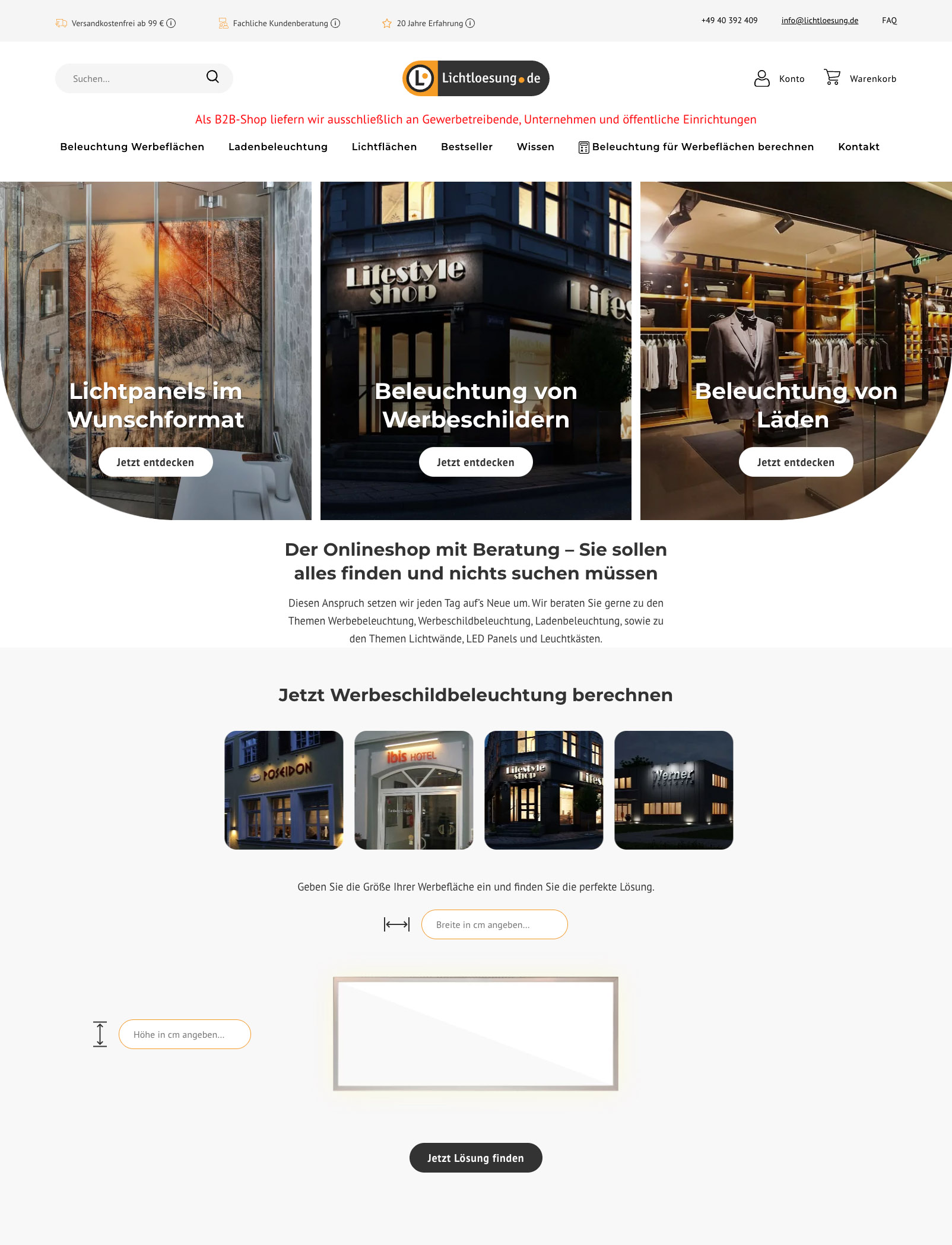 lichtloesung.de — WooCommerce Shop