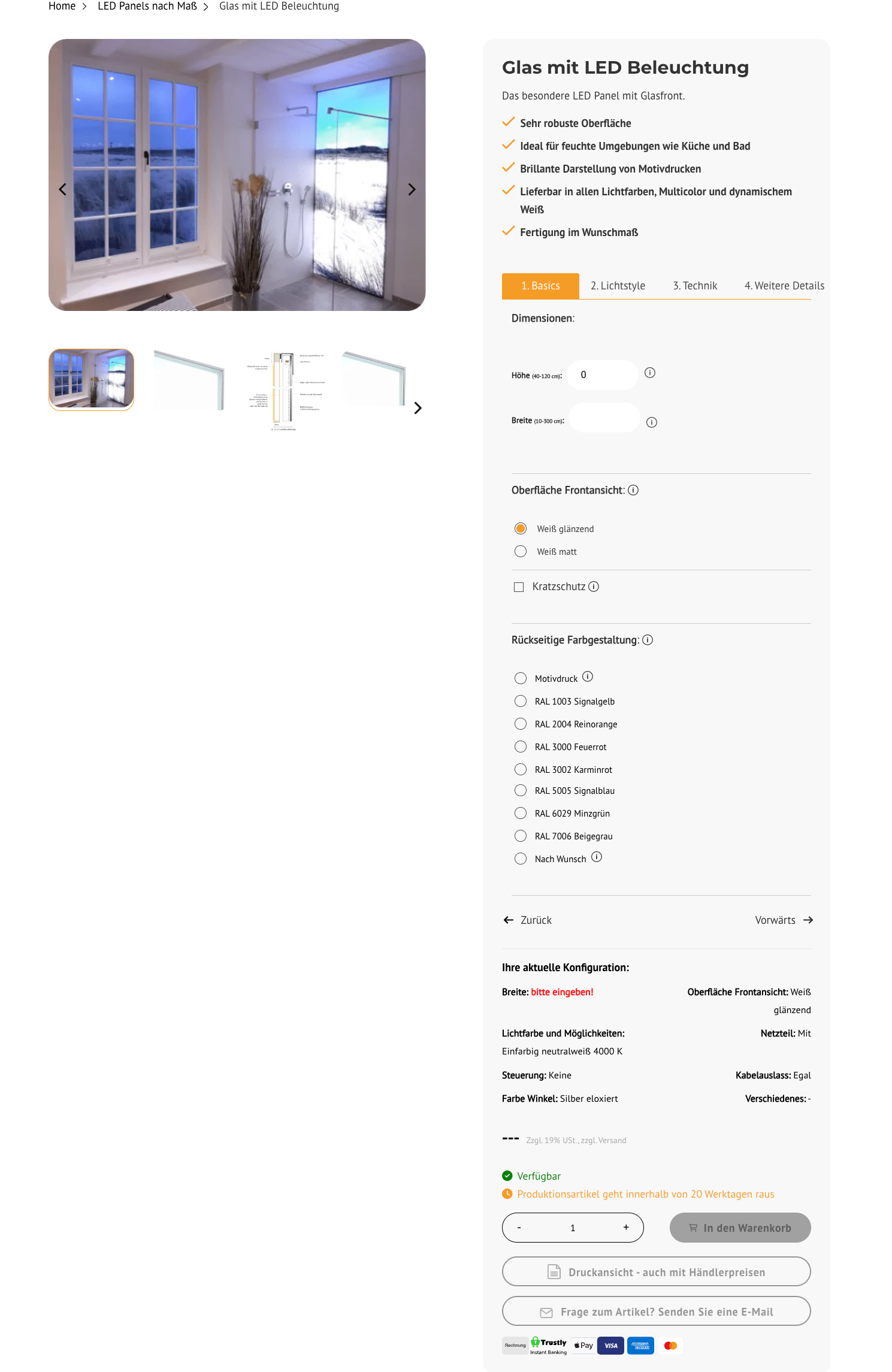 lichtloesung.de Symfony-Konfigurator